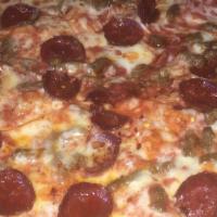 Sausage And Pepperoni Pie Pizza · 