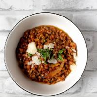 Lentil Pomodoro · Umbrianian lentil, San Marzano.