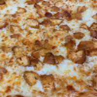 Chicken Wing Pizza · Crispy chicken with house sauce.