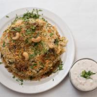 Old City Veg Dum Biryani · Basmati Rice Cooked With Vegetables And Fresh Herbs, Spices And Cooked In A Special Home-Mad...
