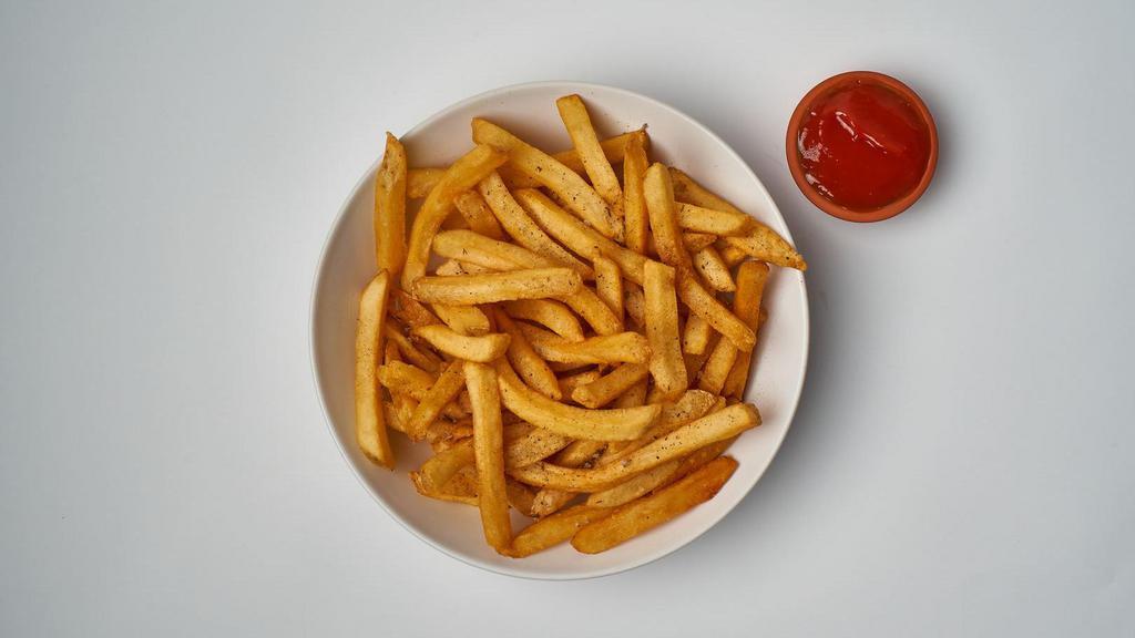 *Hand-Cut French Fries · Crispy, cut to the perfect thickness, and a necessity for every meal!