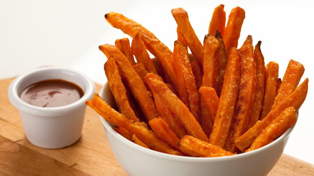 Sweet Potatoes · Cubed Sweet Potatoes fried and salted to perfection.