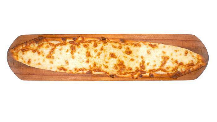Cheese Pide · Turkish specialty flat bread with mozzarella cheese.