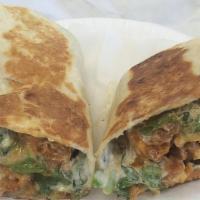 Buffalo Chicken Wrap · Breaded chicken cutlet cut in strips with our 
