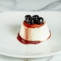 Panna Cotta · Sweetened cream thickened with gelatin and molded.