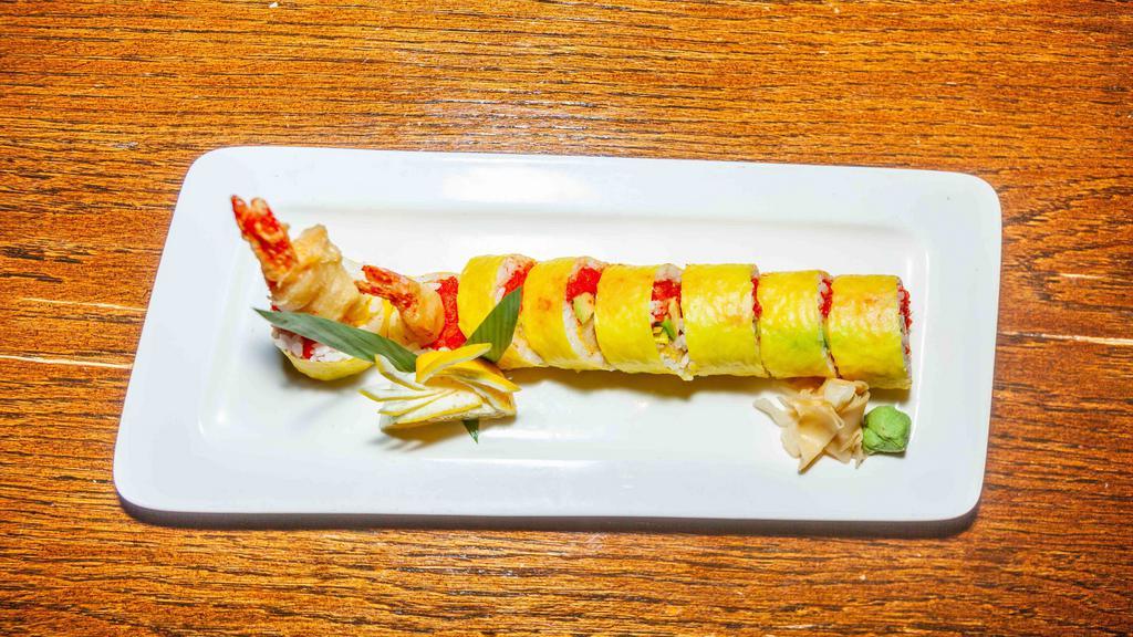 Sweetheart Roll · Shrimp tempura, avocado, spicy tuna , soybean paper.