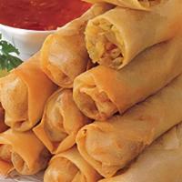 Veggie Spring Rolls  · Fried spring roll with sweet chili plum sauce