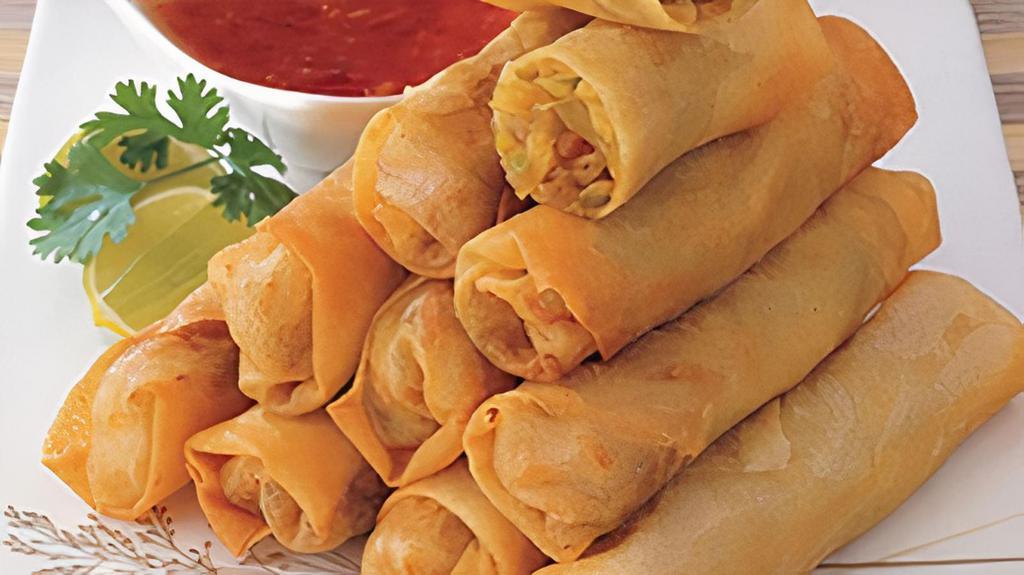 Veggie Spring Rolls  · Fried spring roll with sweet chili plum sauce