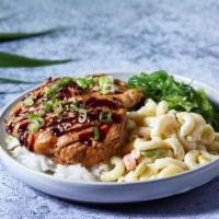 Hawaiian Bbq Chicken · Marinated barbecue chicken over choice of bases and salads