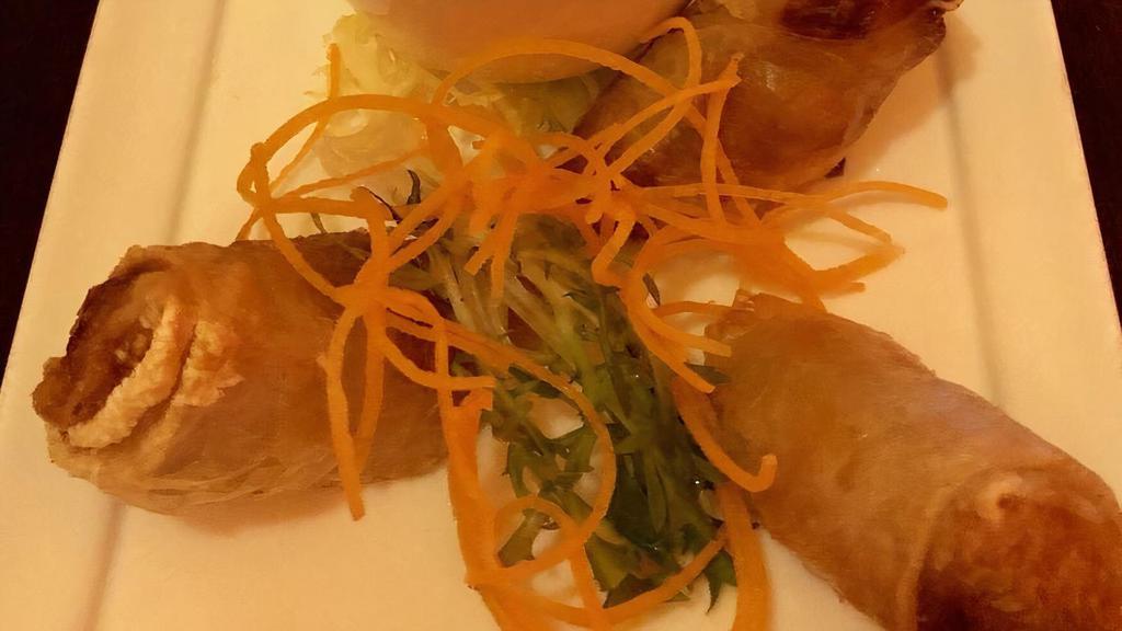 Vegetable Spring Roll · One of each roll.