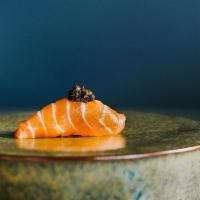 Sake · Faroe Island salmon. Served with chef's choice of toppings.