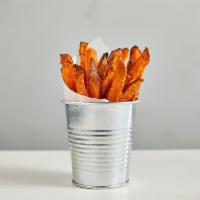 Sweet Potato Fries · oven finished and lightly salted (cal: 330) - Vegan, Gluten Free - Allergens: N/A