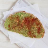 Avocado Toast · avocado seasoned with garlic and paprika on toasted country bread (cal: 404) - Vegetarian - ...
