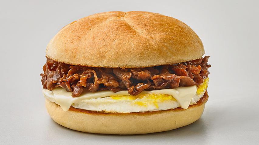 Steak Egg & Cheese · Fresh cracked egg, steak and cheese on your choice of bread