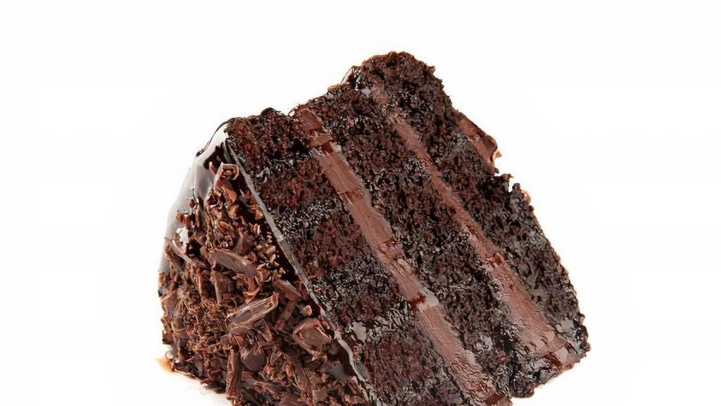 Chocolate Cake · Chocolate is a favorite Mediterranean offset to a spicy savory meal . Savory first then sweets ! Wow ! A slice of this rich Chocolate Cake made with lovely melted chocolate , cocoa powder, whole milk and flour will make your mouth water. Treat yourself to the perfect dinner ending compliment! After all you deserve it!