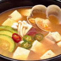 Doenjang Jjigae 된장 찌개 大酱汤 · Doenjang-seasoned stew made with anchovy broth, fish or clams, and summer squash. The broth ...