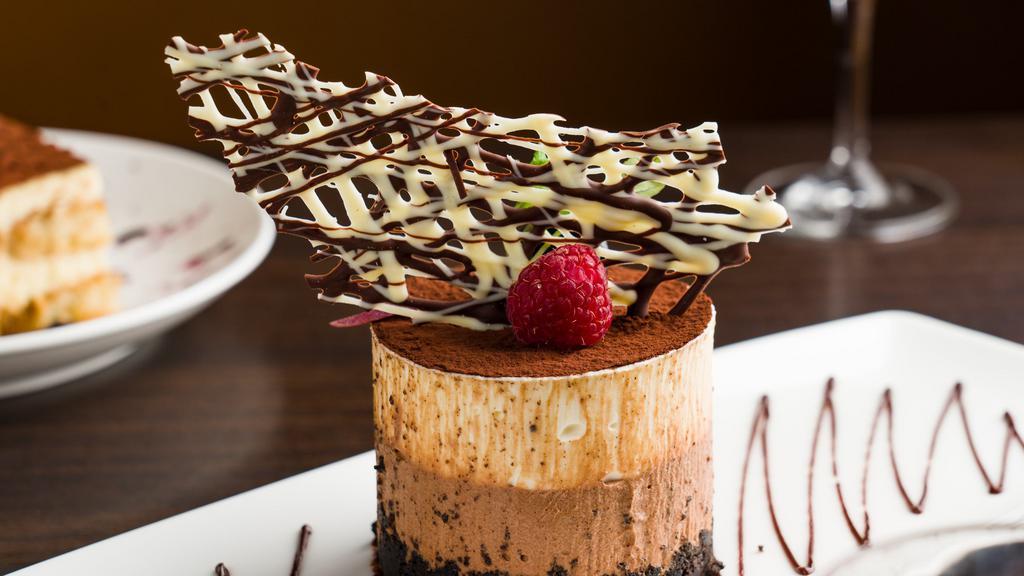Torta Di Cioccolato · Chocolate mousse cake.
