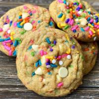 Birth-Yay!  · Our famous cake batter cookie, studded with sprinkles and white chocolate chips