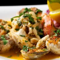 Empire'S Hot Platter · Shrimp scampi, stuffed mushrooms, and baked clams.