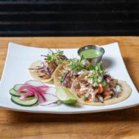 Of The Sea (Shrimp Or Fish) · Served with , Chipotle mayo, pico de Gallo and cabbage.