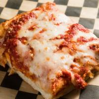 Sicilian Pizza (8) Squares · A nice thick, Lite and airy crust with our homemade sauce, topped w/ Grande Cheese Mozzarell...