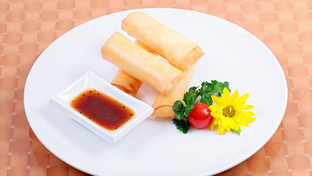Vegetable Spring Roll · Two pieces.