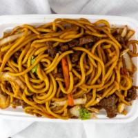 Beef Lo Mein                                                                                  牛捞面（小） · Small.