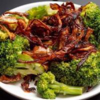 Broccoli With Onions · Serving size is 1/2 lb.