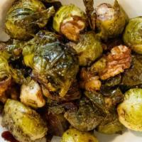 Brussel Sprouts With Walnuts & Cranberries · Serving size is 1/2 lb.