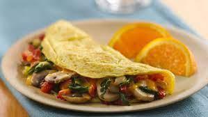 Veggie Omelette(Platter) · Spinach, tomato, onion and mushrooms.