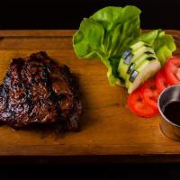 Ribeye Steak (12Oz) · honey-soy marinade