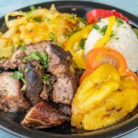 Jerk Pork · Served with rice and peas or white rice
-cabbage
call add other sides