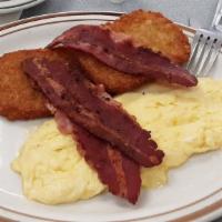 Ham, Bacon Or Sausage Omelette · 