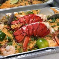 Seafood Paella/Paella Marinera For 2 · mixed seafood and vegetables