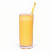 Mango Sunrise Smoothie · Mango, banana, pineapple and apple juice.