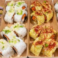 Vegan Omakase (24 Pcs) <Vegan> · <Vegan> YUKARI with Avocado Sushi Roll (Vegan),Vegan Curry Sushi Roll and Vegan Cream Cheese...