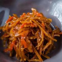 Kinpira Gobo <Vegan> · < Vegan > Burdock root, Carrot, Sesame, Soy Sauce, Japanese Dashi, Mirin, Sake, Honey

Kinpi...