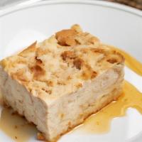 Dominican Bread Pudding · Bread pudding with raisins.