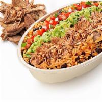 Pork Carnitas Bowl · Like a burrito but served in a bowl with your choice of signature fillings