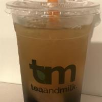 Lychee Green Tea · Our Jasmine Green Tea is brewed with fresh lychee chunks and lychee juice.