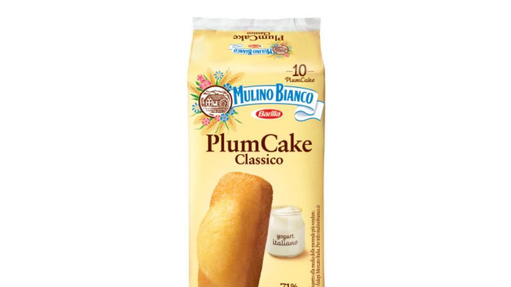 Plum Cake Mulino Bianco 10 Snacks · The Plum Cake Mulino Bianco is particularly soft, thanks to the yogurt made only with 100% Italian milk, carefully selected and checked to ensure the best quality. It is individually packed to keep its fragrance intact. 10 snacks 330 g.