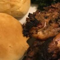 Jerk Chicken With Bread  · Served with bread (no additional side options necessary)