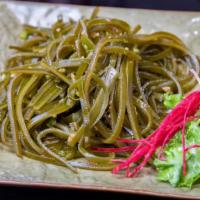 Garlic Spicy Seaweed Strips蒜辣海带丝 · cold dish