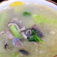 Beef Offal Soup牛杂汤 · qt.Ox stomach，heart，tripe and throat