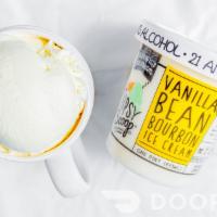 Vanilla Bean Bourbon Ice Cream · Classic vanilla bean ice cream infused with bourbon. must be 21 to purchase.