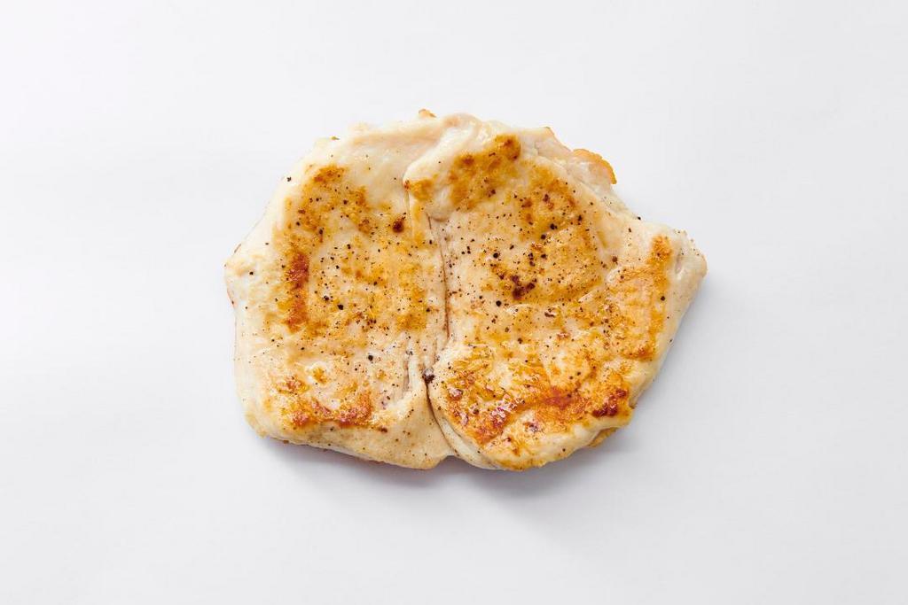 Side Grilled Chicken · Breast pounded thin, seasoned simply, and grilled on our flattop. Healthy and juicy!