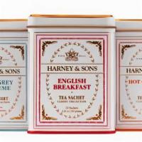 Hot Tea · Harney and Sons Artisanal Tea, locally packed in Hudson Valley.. Choose one: chamomile, pepp...