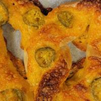 Jalapeno Cheddar Pretzel · Boars Head Cheddar Cheese melted over jalapenos, spreading jalapeno flavors all over this ma...