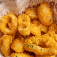 Fried Calamari · Add Cheddar Yellow Cheese Powder / Camembert White Cheese Powder for an extra charge.