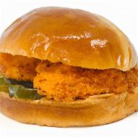 Spicy Crispy Sandwich · Spicy crispy chicken tenders served with pickle and mayo.